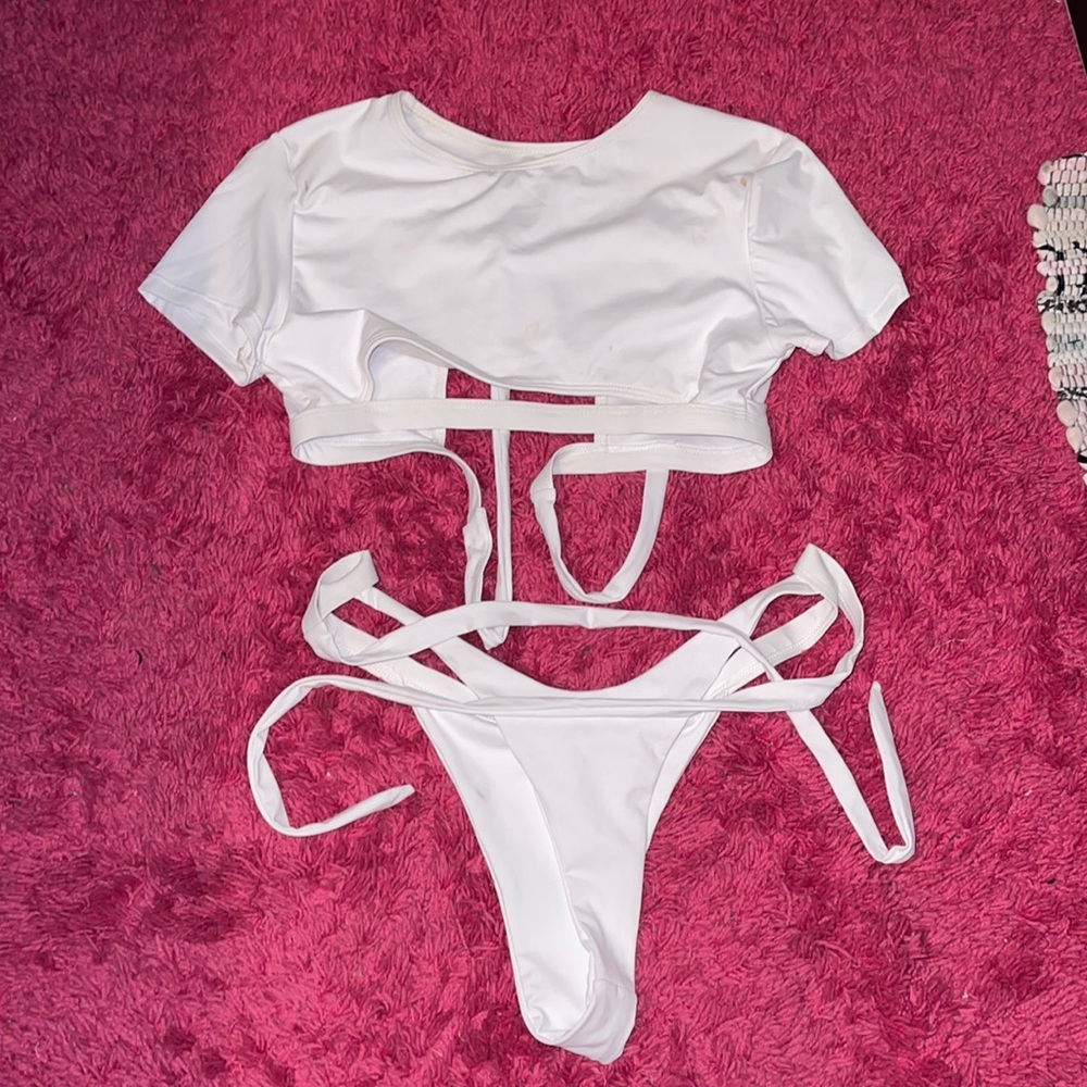 White brand new swimsuit
